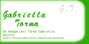 gabriella torma business card